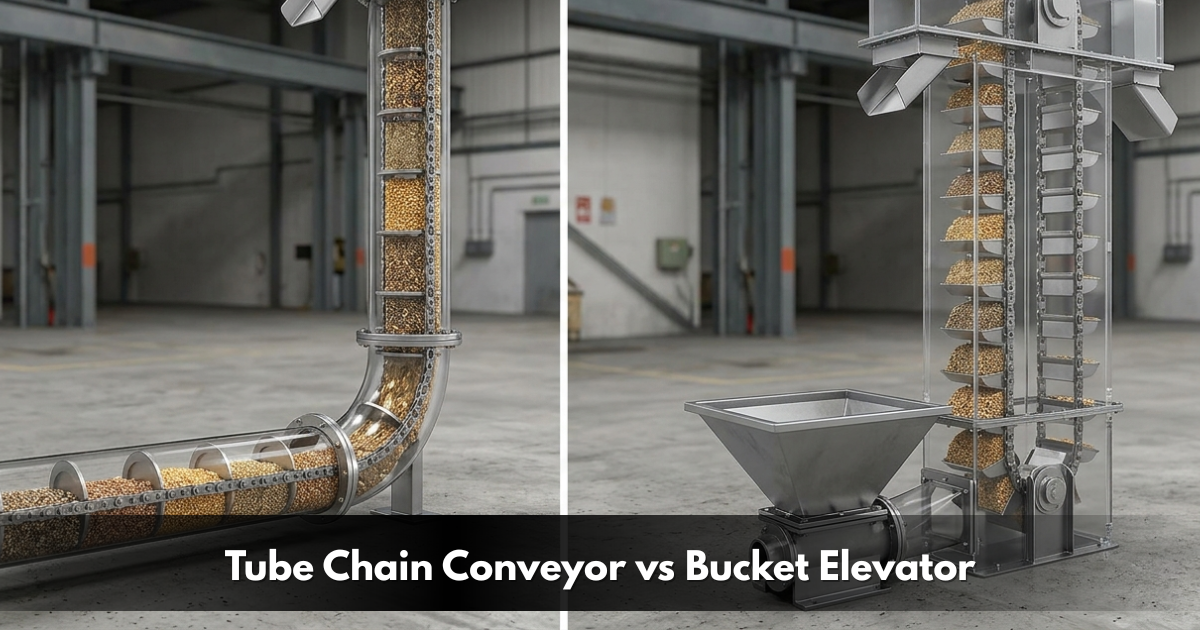 Tube Chain Conveyor vs Bucket Elevator: Key Differences, Advantages & Best Industrial Applications