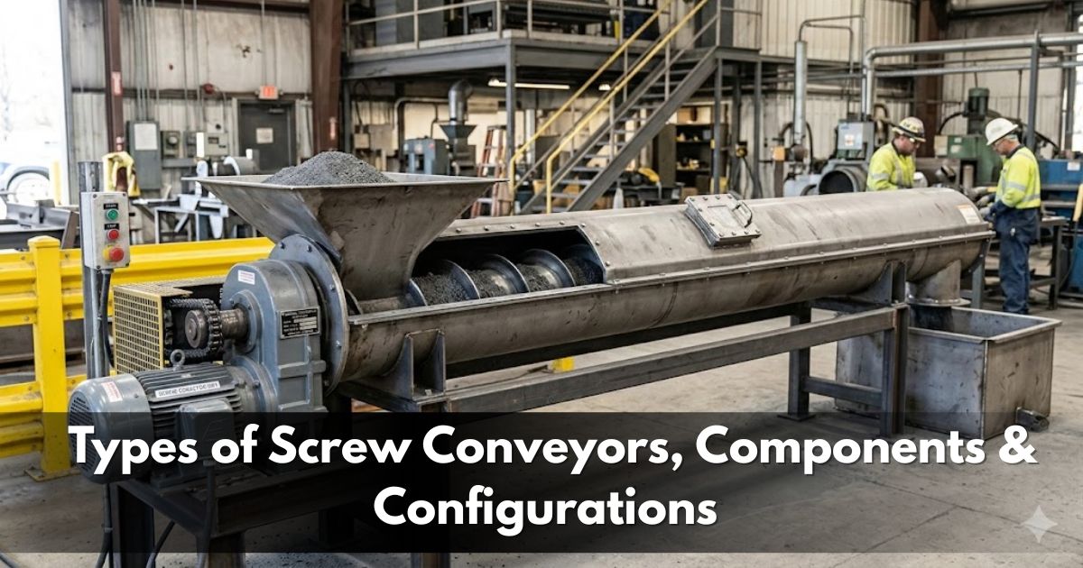 Types of Screw Conveyors, Components & Configurations [Exert Guide]