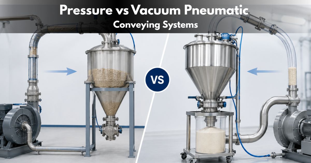 Pressure vs Vacuum Pneumatic Conveying Systems: Which One Should You Choose?