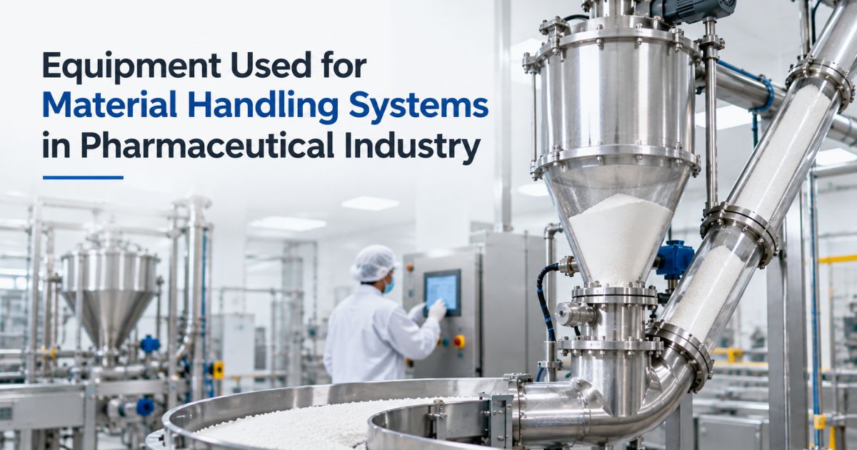Equipment Used for Material Handling Systems in Pharmaceutical Industry
