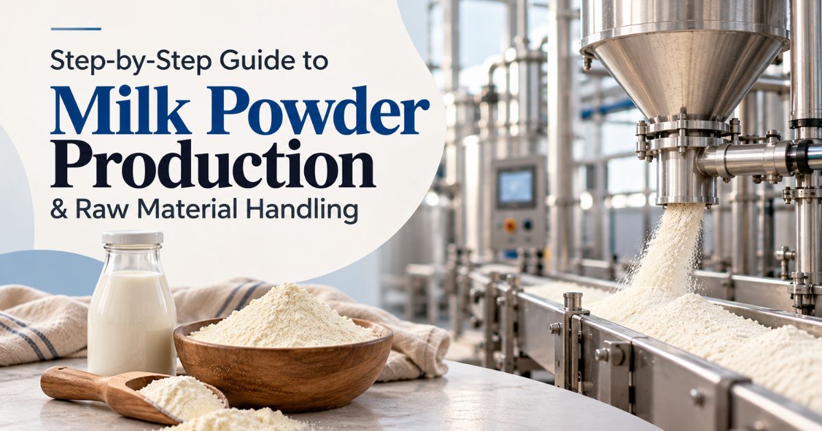 Step-by-Step Guide to Milk Powder Production & Raw Material Handling